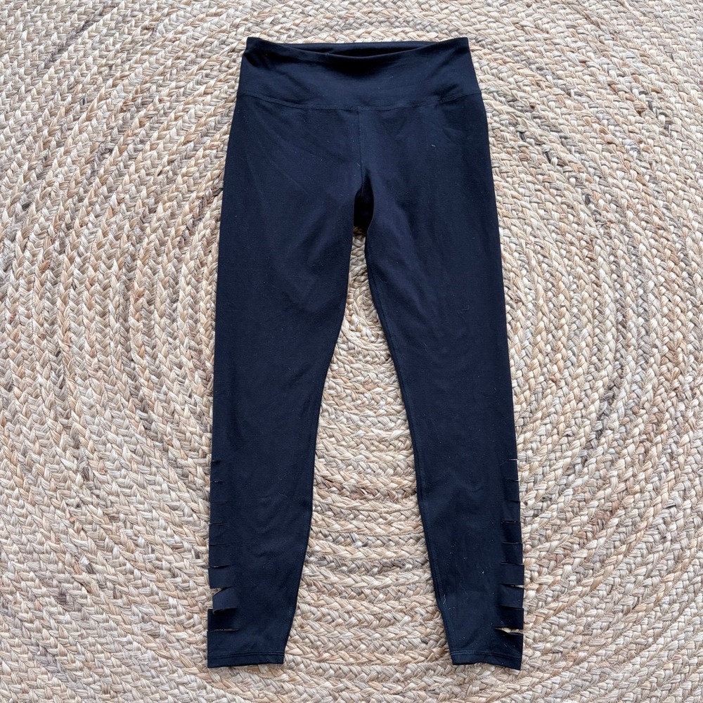 Abercrombie & Fitch Leggings YPB 7/8Women's Size‎ Small S Black Sculpt